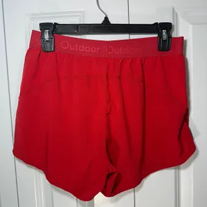 Outdoor Voices Running Shorts Womens Small Red Relay 3" Athletic Gym Workout thumbnail 2