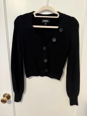 Express Black Cardigan thumbnail 1
