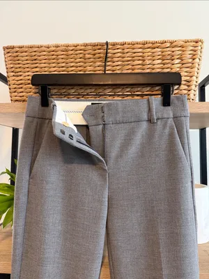 J. Crew Cameron 365 Mid-Rise Gray Ankle Woven Career Dress Pant Trouser, 2 thumbnail 6