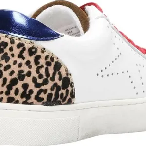 Steve Madden Rezume leather calf hair cheetah print sneakers thumbnail 3