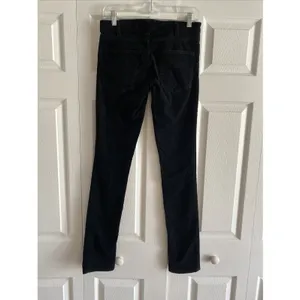 Current Elliott The Stiletto Corduroy Pants Womens Size 26 Black Skinny Low Rise thumbnail 4