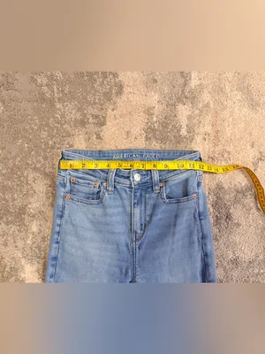 American Eagle Outfitters Light Wash Distressed Flare Jeans thumbnail 6