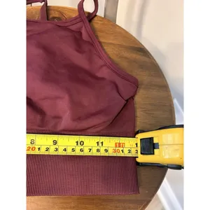 Lululemon Longline Bra B/C Cup Full Support Convertible Straps Burgundy Maroon 2 thumbnail 3
