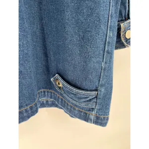 Vintage 90s Denim Chore Jacket Women 22 Blue Button Front Adriana Sport Pockets thumbnail 12