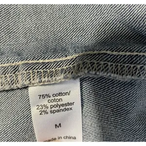 Maurices distressed blue denim Stretch Vest Women medium‎ sleeveless pockets thumbnail 4