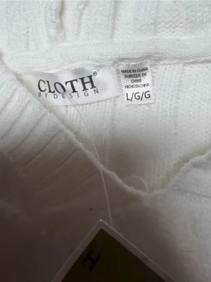 Cozy Cream Cable Knit V thumbnail 7