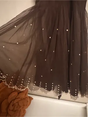 SCALA Sequin‎ Tulle Midi Dress Y2K thumbnail 3
