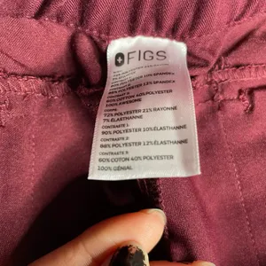 FIGS Disney XS Zamora Jogger Scrub Pants Burgundy Mickey Mouse Maroon CNA RN VET thumbnail 6
