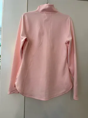Under Armour Pale Pink Funnel Neck Pullover excellent condition Sz L thumbnail 3