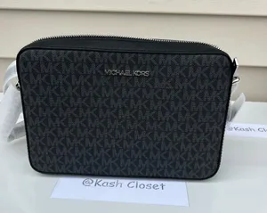 MK JST LG EW Crossbody Signature Black thumbnail 5