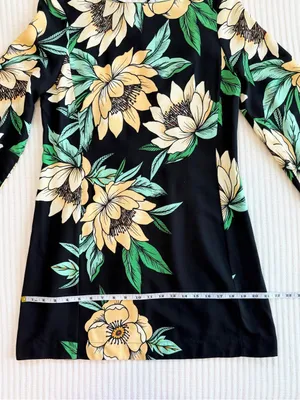 FARM Rio Long Bell Sleeve Mini Dress with Low Tie Back in Tropical Floral Print thumbnail 12