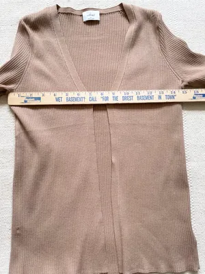 Aritzia Wilfred Open Front Clasp Cardigan Sweater Sz XS Ribbed Y2K 90s thumbnail 6