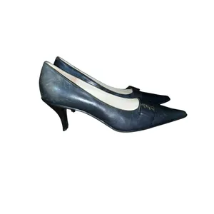 Joan & David Leather Pointy Toe Pumps Womens 8M Blue Circa 365 CJCalliope Y2K thumbnail 5
