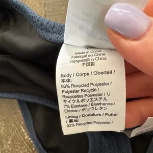 J. Crew NWT Bikini Bottom‎ Women’s L Curved Waist Navy Blue Scrunchie thumbnail 8