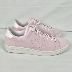 Converse Women's All Court Ox Sneakers Shoes Pink Suede Sz 10 New Lace Up thumbnail 4