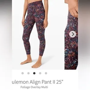 Lululemon align pant 11 25”‎ foliage overlay multi 4 thumbnail 11