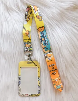 Gudetama lazy egg lanyard with Id/ card holder thumbnail 2