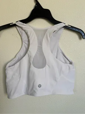 Lululemon Mesh-Back Train Bra White Size 6 Medium Support A/B thumbnail 4