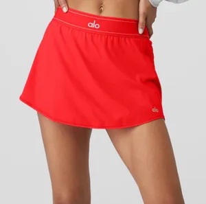 Alo Yoga Match Point Tennis Skirt Red Hot Summer M thumbnail 1