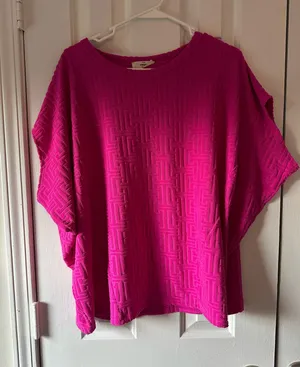 Entro Pink Top Textured thumbnail 1