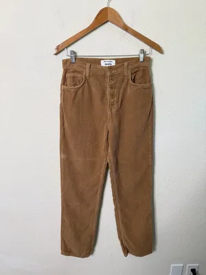 Reformation Cynthia Button Fly‎ High Rise Corduroy Pants Womens Size 27 thumbnail 3