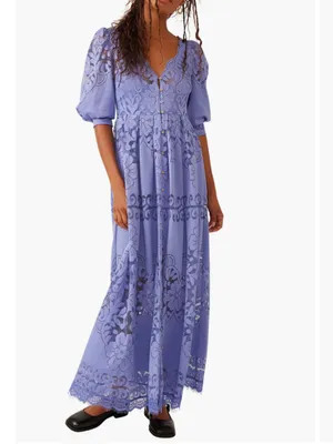 Free People Shadow Dance Midi Dress thumbnail 2