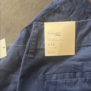 Women’s Navy Blue Straight Leg High Rise Office Casual Pants a new day 4R NEW thumbnail 7