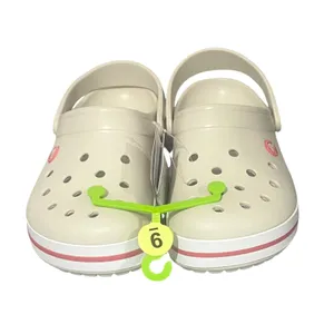 Crocs Crocband Clogs Women 9 Men 7 Stucco Pink Comfort Shoes 11016-1AS‎ NWT thumbnail 2