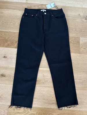 Re Done - 70's Stovepipe Jeans in Black - NWT thumbnail 1