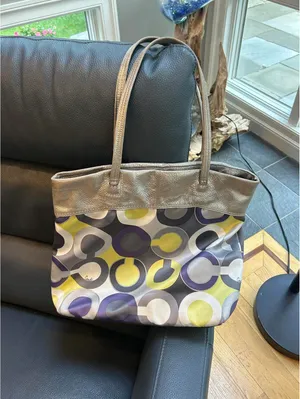 COACH Julia Op Art Signature Tote 14970 thumbnail 6