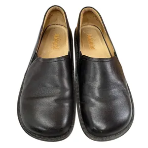 Alegria Debra Black Leather Slip On Nursing Work Shoes Cushioned NonSlip 39 thumbnail 7
