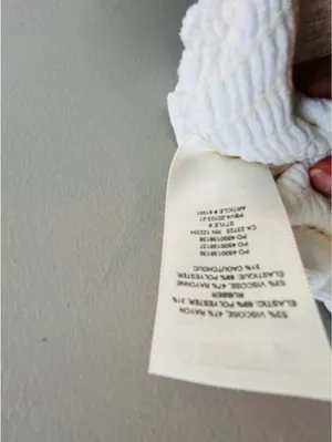 Wilfred Aritzia White Smocked Tank Cropped thumbnail 6