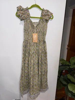 Kivari Olive Printed Ruffle thumbnail 9