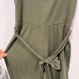 American‎ Eagle green ribbed  thick tie jumpsuit thumbnail 2