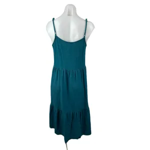 Urban Outfitters Urban Renewal Eco Linen Sleeveless Tiered Midi A-Line Dress S/M thumbnail 4