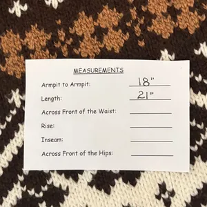AMERICAN EAGLE‎ Fairisle Snowdrift Turtleneck Sweater Cropped Fair Isle Small thumbnail 13