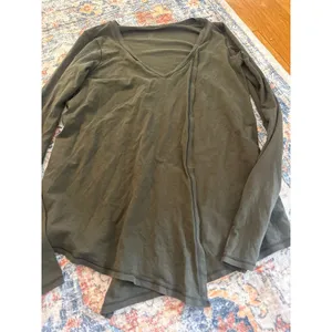 Lululemon Army Green Long Sleeve thumbnail 2