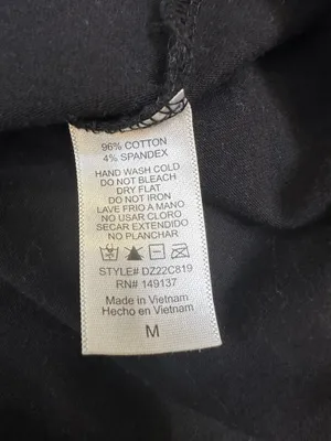 Black Bodysuit Medium Fitted Minimalist Staple Top thumbnail 3