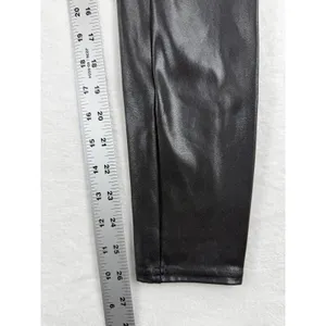 Spanx Maternity Faux‎ Leather Leggings Black High Rise Over Belly Large L/G READ thumbnail 5