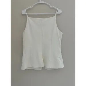 Anthropologie Sunday in Brooklyn Ponte Apron Vest Top White Large thumbnail 3