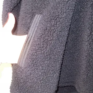 cozy sherpa quarter zip pullover Black Size M thumbnail 3