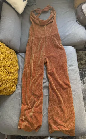Pepper mayo sparkle cowl neck jumpsuit thumbnail 1