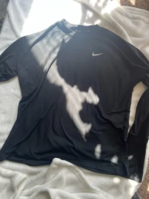 Nike Black Long Sleeve Dri-Fit Top thumbnail 1