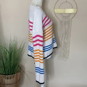 francescas collections • striped ribbed boxy sweater thumbnail 3