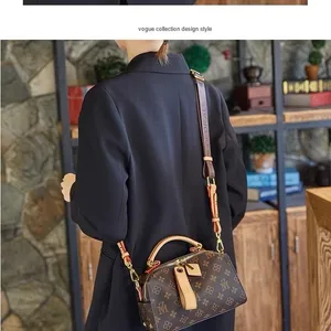 Brown Nice Leather Women’s purse with Structured Design and Gold Hardware thumbnail 2