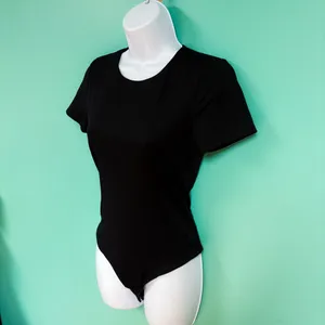 Spanx Black Short Sleeve Thong Bodysuit thumbnail 5
