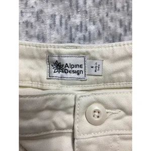 Alpine Design Womens‎ 6 Mixed Fabric Corduroy Shorts Off White ADW24806 NEW thumbnail 2