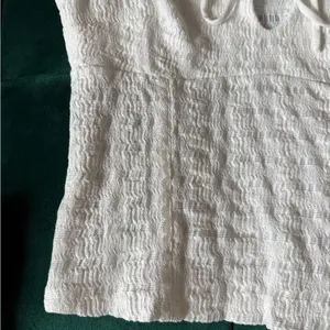 White Urban Outfitters Smocked Women's Crop Top thumbnail 6