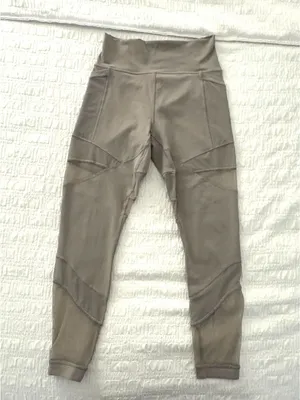 EXCELLENT Lululemon Forget The Sweat High Rise Tight 25" Grey Purple Leggings 8 thumbnail 3