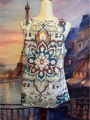 SHEIN Sleeveless Printed Tank Top Women’s Casual Summer thumbnail 3